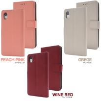 13色展開♪ソフトなさわり心地！　iPhone XR用13色カラーレザー手帳型ケース