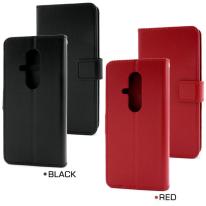 ＜スマホケース＞らくらくスマートフォン F-53E用カラーレザー手帳型ケース