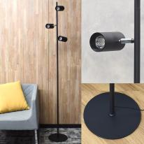 個別点灯・角度調整・4段階調光可能！ 3灯LEDフロアライト 白色/電球色