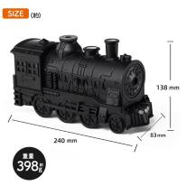 2種ミストモード・LEDライト・タイマー・リモコン付き。　蒸気機関車型 超音波加湿器