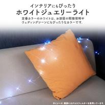 LEDイルミネーションライト　キラキラ輝く 電池式 ホワイトジュエリーライト