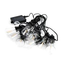 電源不要！自動で点灯。　ソーラー充電式 LEDストリングライト 10m