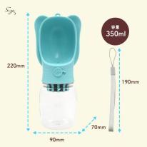 活性炭 ろ過フィルター付き♪　ボタンを押すだけ！ペット用ワンタッチ 給水ボトル