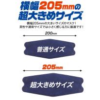 【4層構造、超大きめ立体】　個別包装　横幅205mm　超大きめ立体マスク　30枚入り