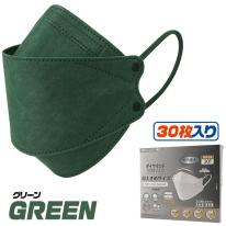 【4層構造、超大きめ立体】　個別包装　横幅215mm　超大きめ立体マスク　30枚入り