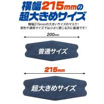 【4層構造、超大きめ立体】　個別包装　横幅215mm　超大きめ立体マスク　30枚入り