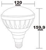 ＜LED電球・蛍光灯＞防水タイプ高輝度！ビーム球型LED電球(PAR38)　口金E26 25W