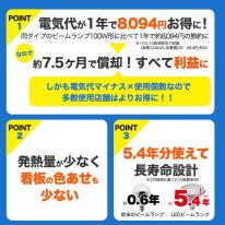 高演色Ra95 ビーム球型LEDランプ 100W形相当　口金E26　