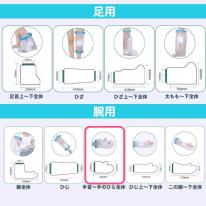 濡らしたくないところを密着シリコンカバーでガード　大人サイズ 腕用防水カバー＜手首～手のひら全体＞