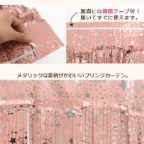 幅4.2mのロングタイプ♪　パーティー用フリンジカーテン(ホイル タッセルカーテン)