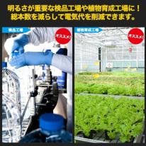 高天井照明への設置に最適！40W形25WLED蛍光灯　全光束 6000lm 120cmタイプ