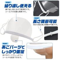 息苦しくない透明のマスク！　マウスクリアシールド＜日本語パッケージ入り＞