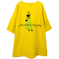 さらさら涼しいプリント柄チュニック