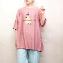 さらさら涼しいプリント柄チュニック