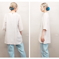 さらさら涼しいプリント柄チュニック