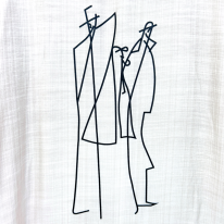 さらさら涼しいプリント柄チュニック