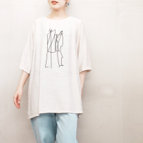 さらさら涼しいプリント柄チュニック