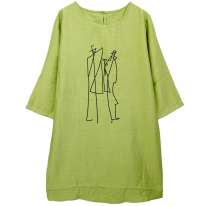 さらさら涼しいプリント柄チュニック