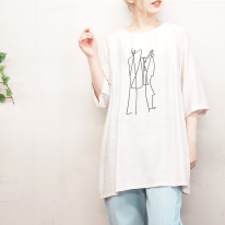 さらさら涼しいプリント柄チュニック