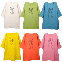 さらさら涼しいプリント柄チュニック