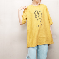 さらさら涼しいプリント柄チュニック