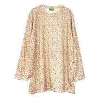 【3L】ほんのり起毛 小花柄 ゆったりBIGチュニック