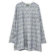 【3L】ほんのり起毛 小花柄 ゆったりBIGチュニック