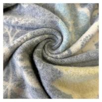 【3L】裏起毛　花柄プリント　ハーフジップチュニック