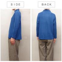 ピーチ起毛　3本タック　ボトルネック　カットソー