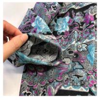 【4L】表起毛　エレガント花柄プリント　BIGチュニック