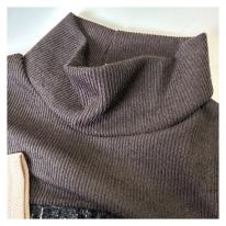 【3L】【お買い得4枚アソート】レース切替え　タートルネック　ゆったりチュニック