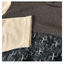 【3L】【お買い得4枚アソート】レース切替え　タートルネック　ゆったりチュニック