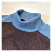 【3L】【お買い得4枚アソート】レース切替え　タートルネック　ゆったりチュニック