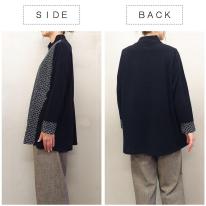 【3L】【お買い得4枚アソート】レース切替え　タートルネック　ゆったりチュニック