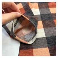 【3L】春物　チェック柄プリント　BIGチュニック