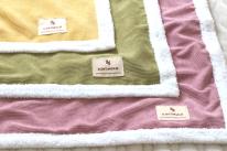 コールテンブランケット　ひざ掛け