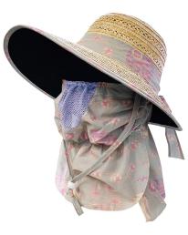 婦人　麦わら帽子DX マスク付