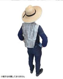 遮光冷感襟付きメッシュベスト