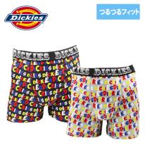 Dickies メンズ ボクサーパンツ　フィット　英字ロゴ　つるつる　単品　前閉じ　ディッキーズ