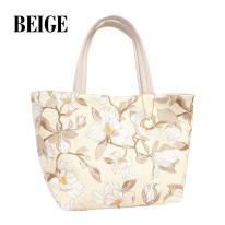 ミセス 花柄　リバーシブル トート  手提げ バッグ かばん