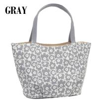 ミセス 合皮 花柄  軽量 ショルダー トート 手提げ バッグ ブラック ピンク グリーン グレー 