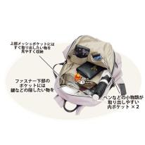 多機能 軽量 リュック カジュアルバッグ　スモーキーピンク　グレー　ブラック