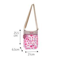 ミセス  トート バッグ  ショルダー 花柄 春 フラワー ピンク パープル グリーン