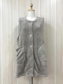 ボア無地　ジレエプロン　アニマル　ネコ