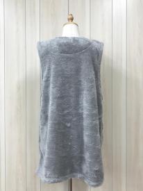 ボア無地　ジレエプロン　アニマル　ネコ