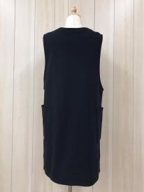 STYLE UP APRON　裏起毛ニット ジレエプロン　