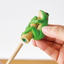 ペンシル＆シャープナー カメレオン　トカゲ　アマガエル　イチゴヤドクガエル　コバルトヤドクガエル