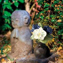 花台 Sサイズ Lサイズ 青磁白ぼかし ブラウン 1対