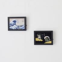 インテリアアイテム【LED Art Board Collection】LEDアートボード　神奈川沖浪