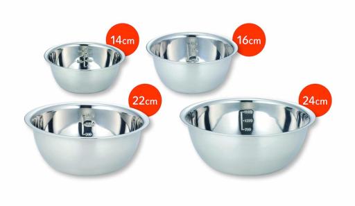 ST4 調理がはかどる ステンレスボウル 4pcs